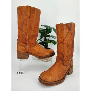 Dingo Acme Men’s Campus Vintage (70’s) Brown Leather Boots Size 9